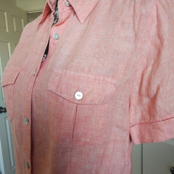 St. John's Bay Linen shirt - Picture 2 of 7